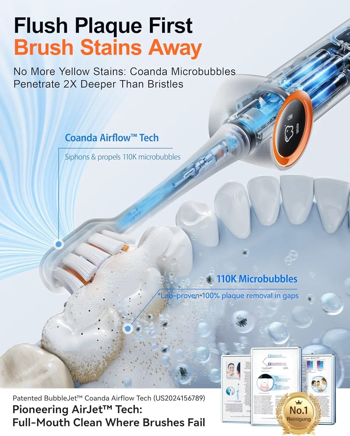 Airjet Electric Toothbrush RANVOO