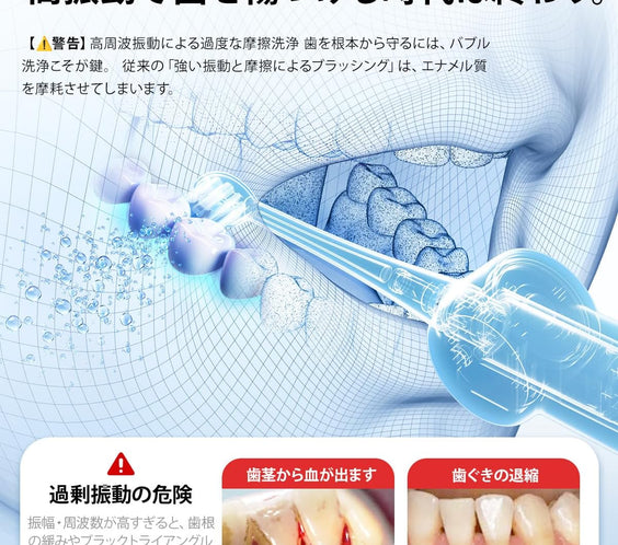 RANVOO AirJet 電動歯ブラシ ソニック RANVOO